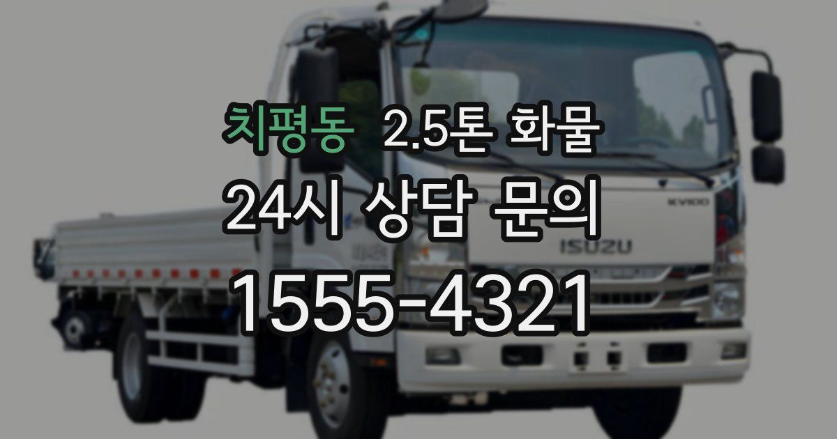 치평동 2.5톤 화물