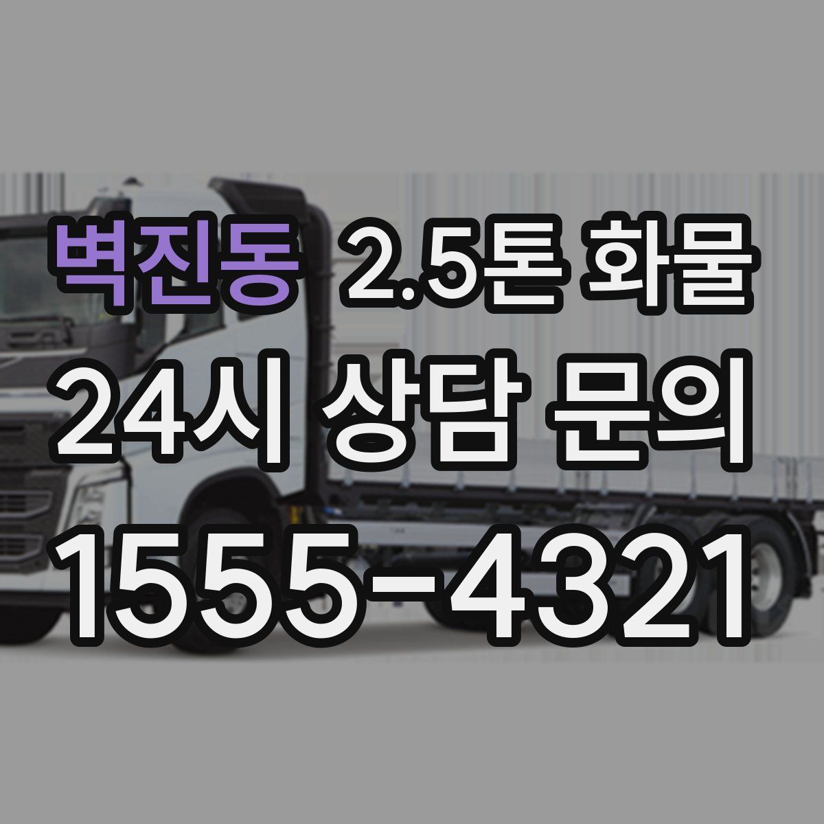 벽진동 2.5톤 화물