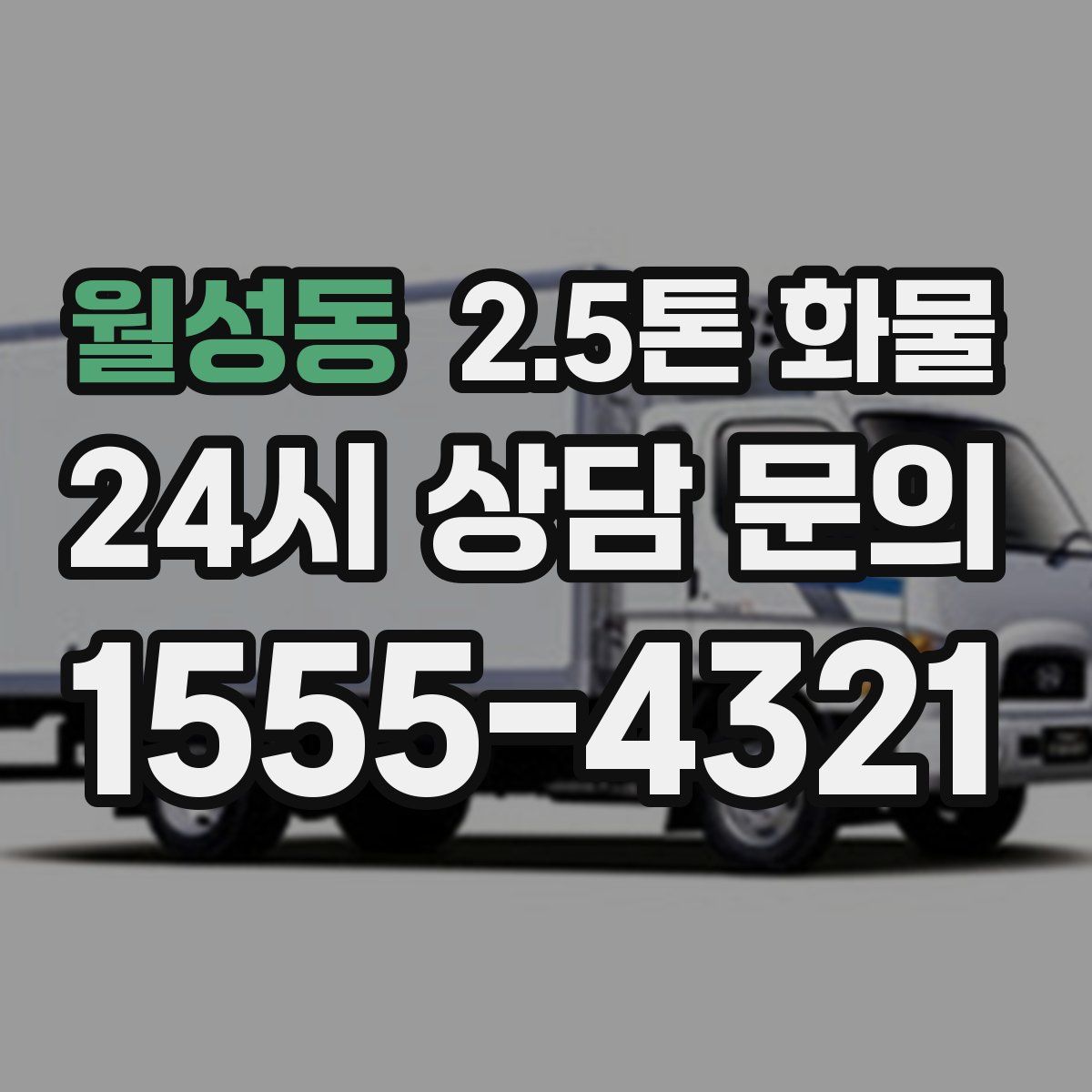 월성동 2.5톤 화물