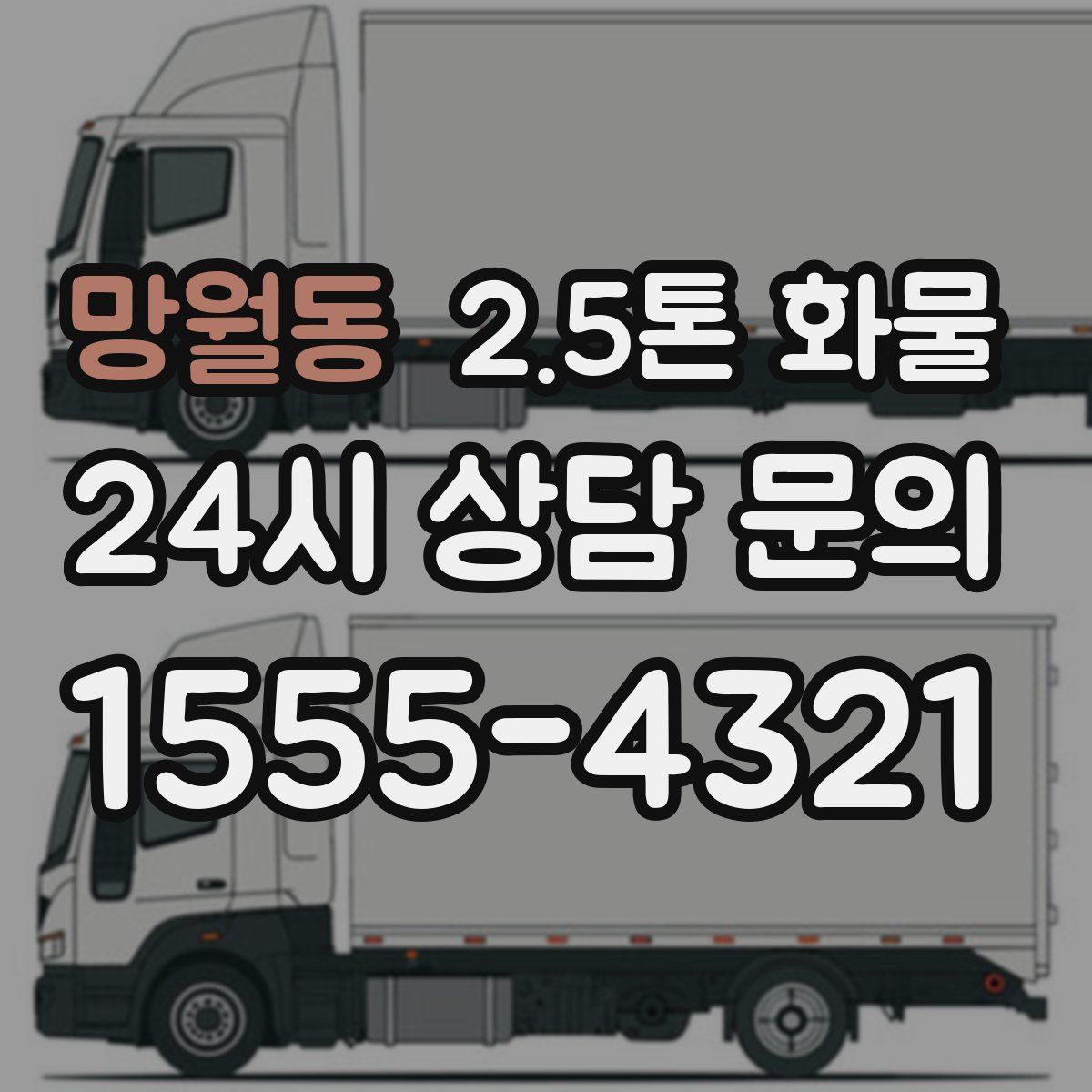 망월동 2.5톤 화물