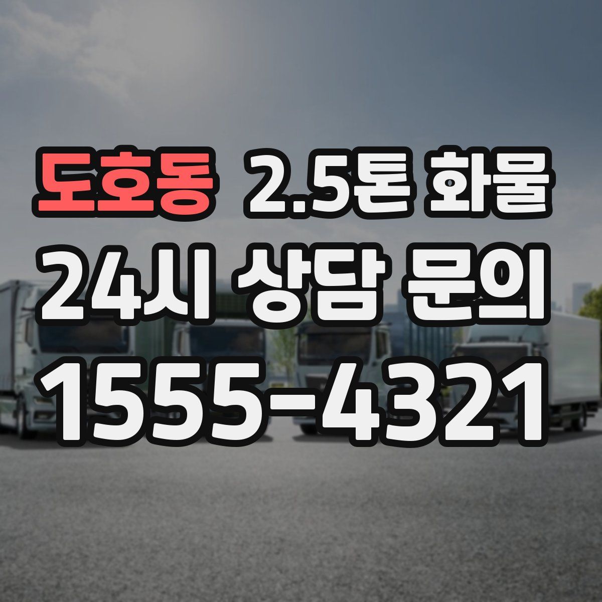 도호동 2.5톤 화물