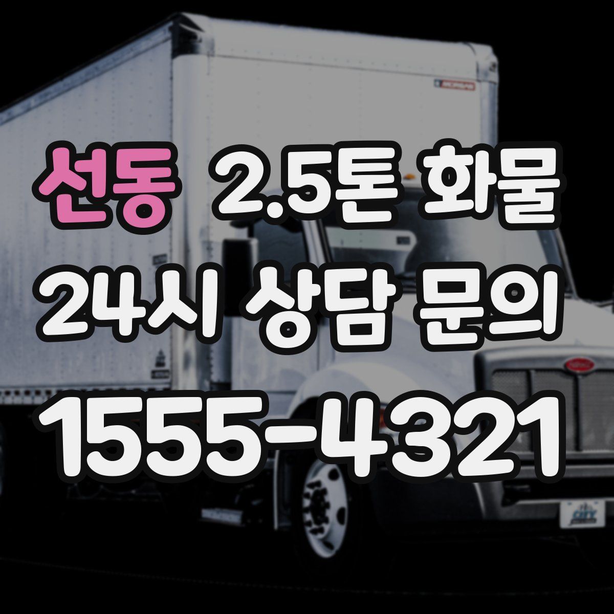 선동 2.5톤 화물