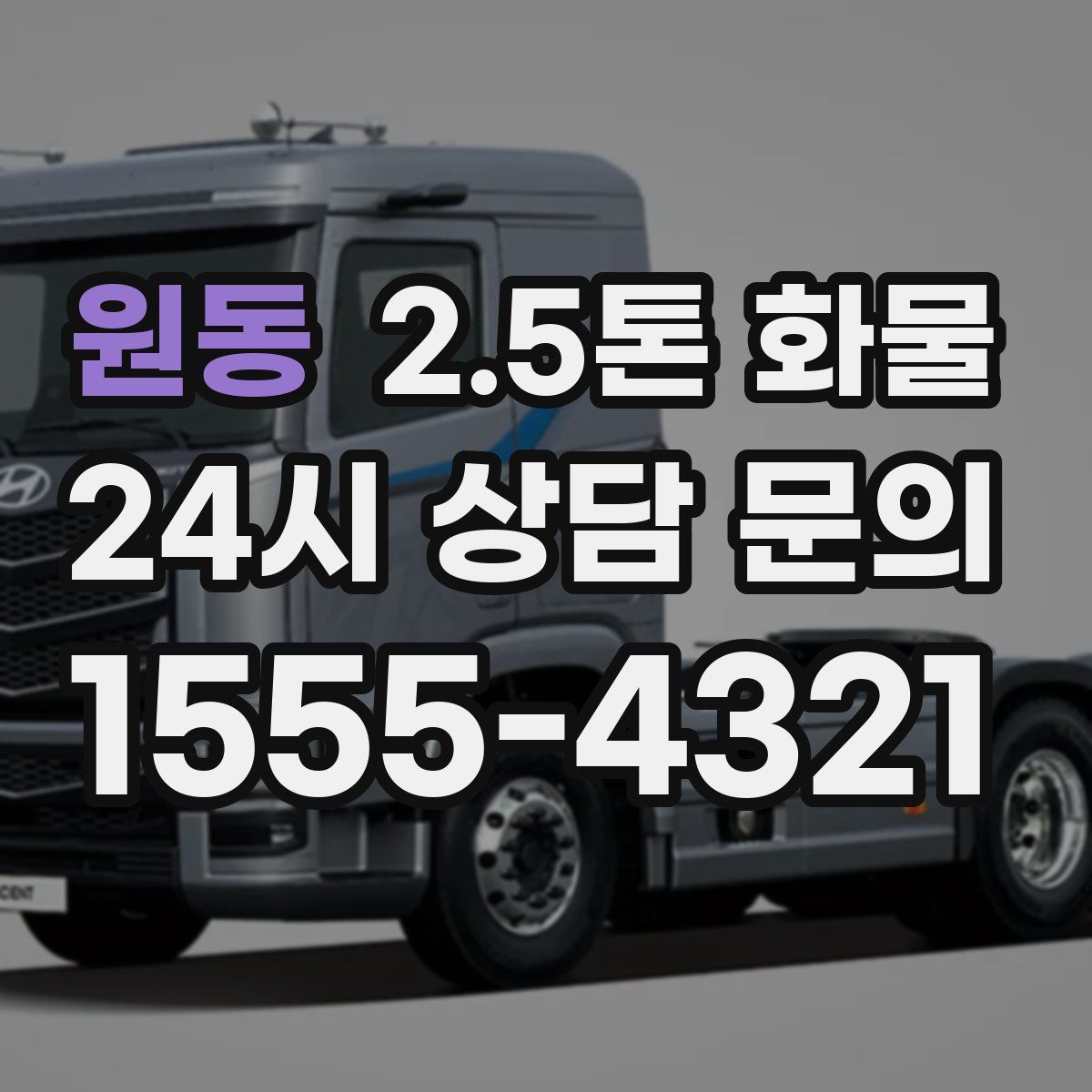 원동 2.5톤 화물