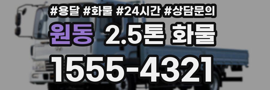 원동 2.5톤 화물