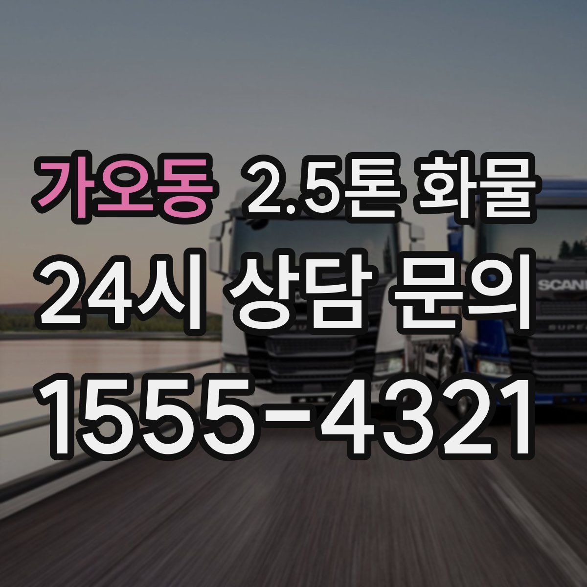 가오동 2.5톤 화물