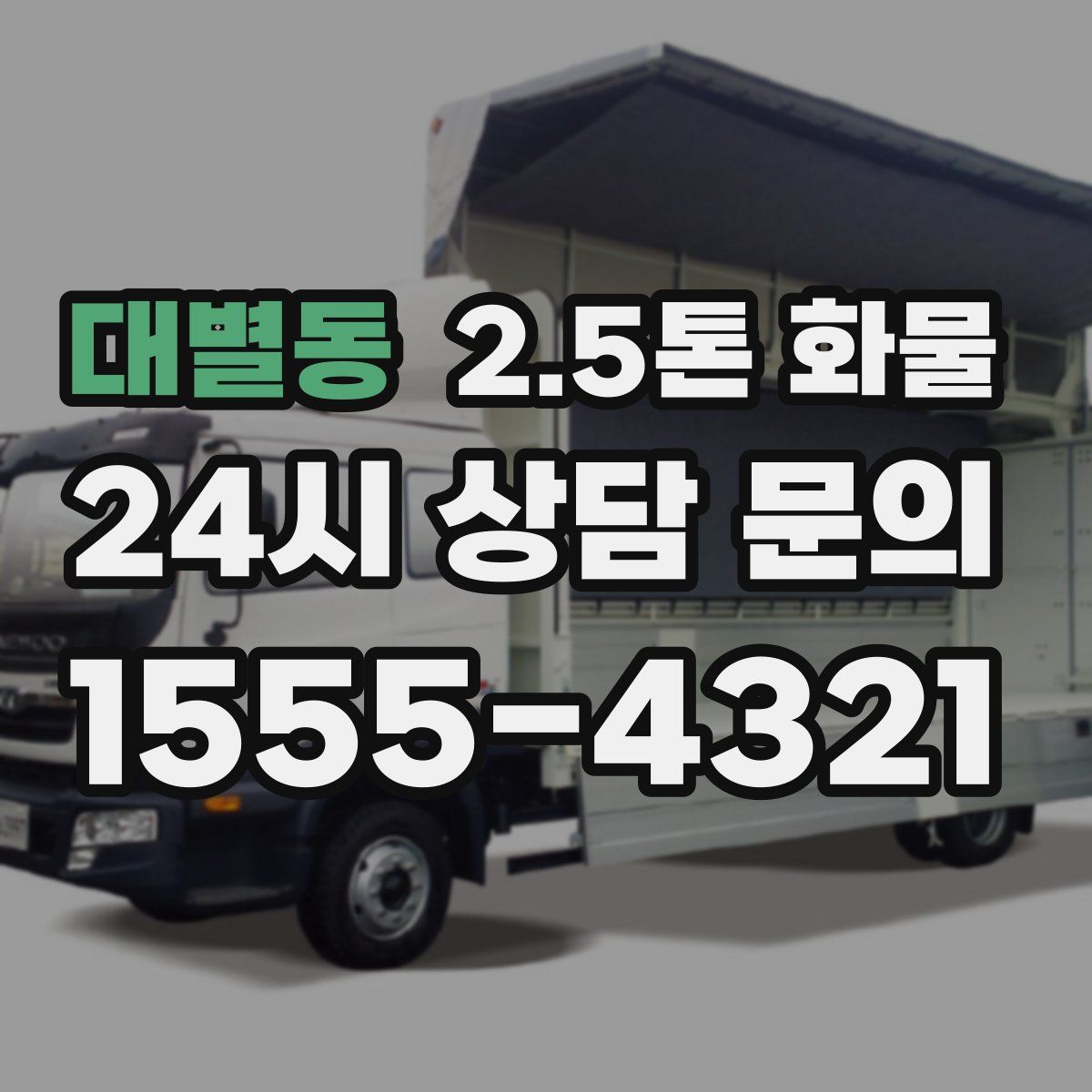 대별동 2.5톤 화물