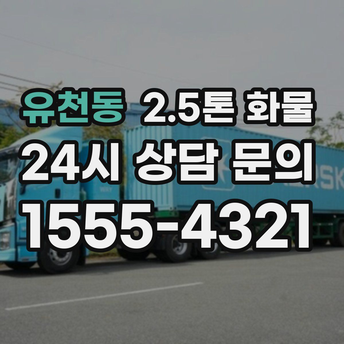 유천동 2.5톤 화물