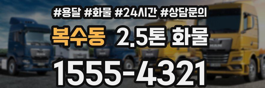 복수동 2.5톤 화물