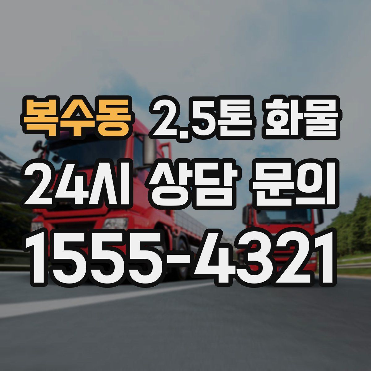 복수동 2.5톤 화물
