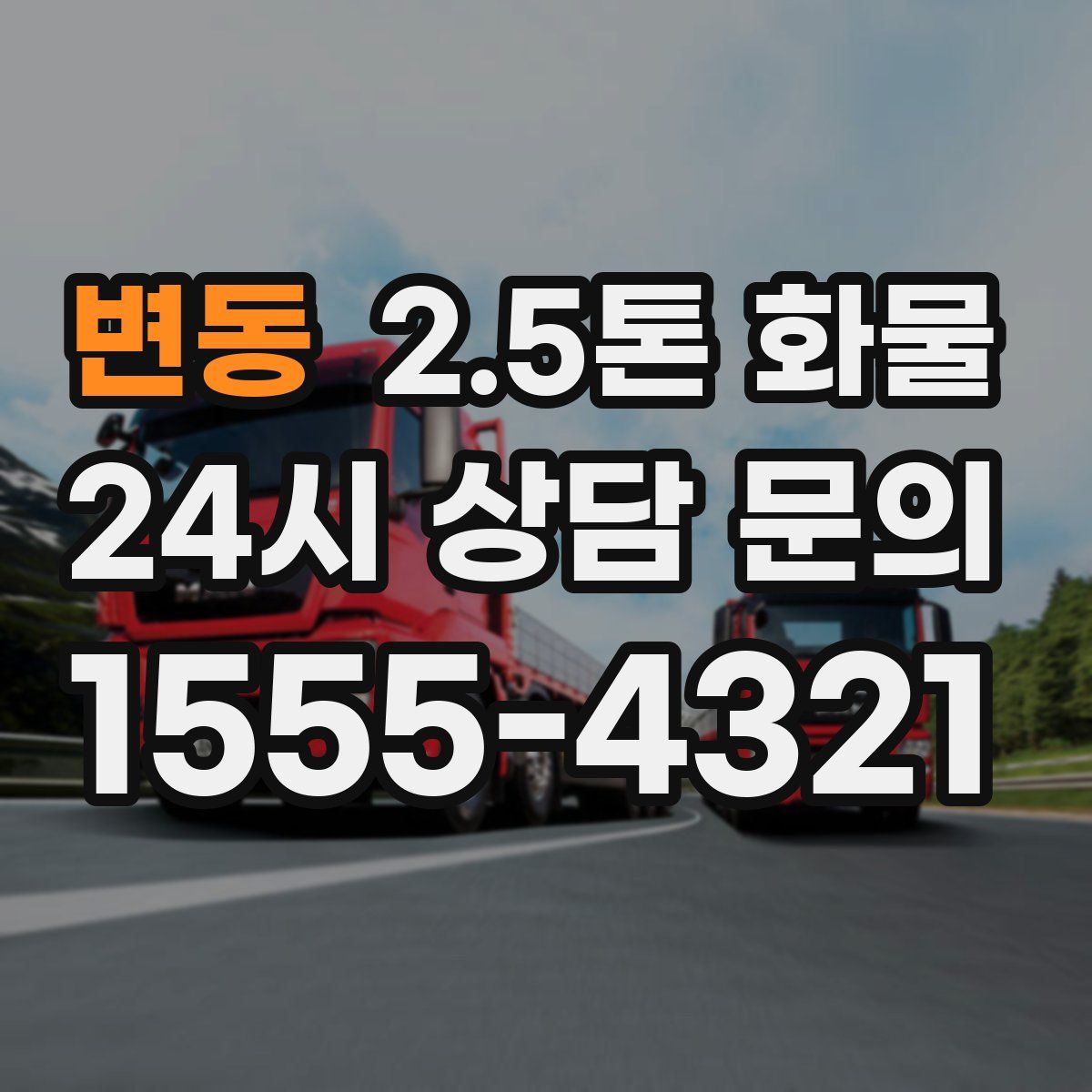 변동 2.5톤 화물