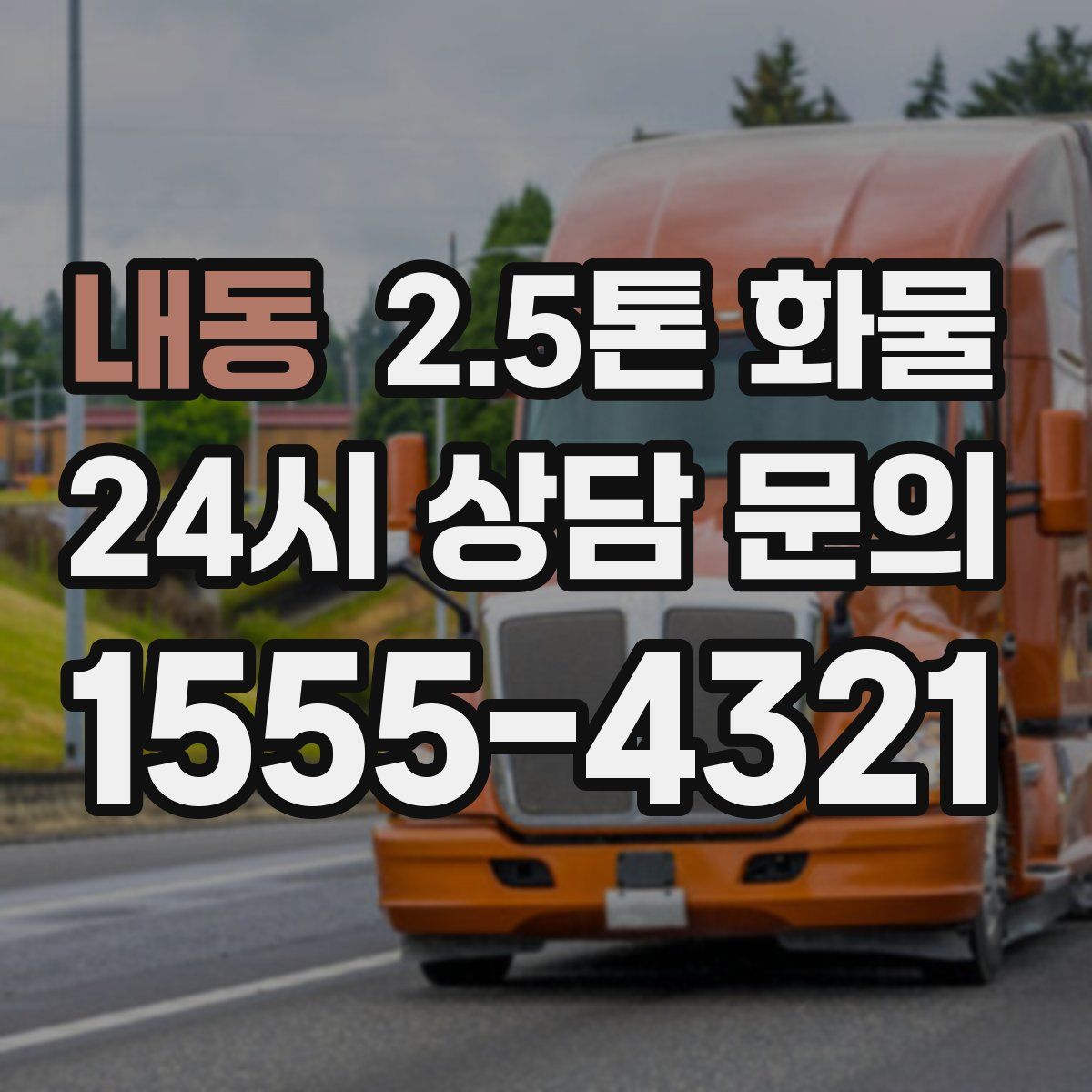 내동 2.5톤 화물