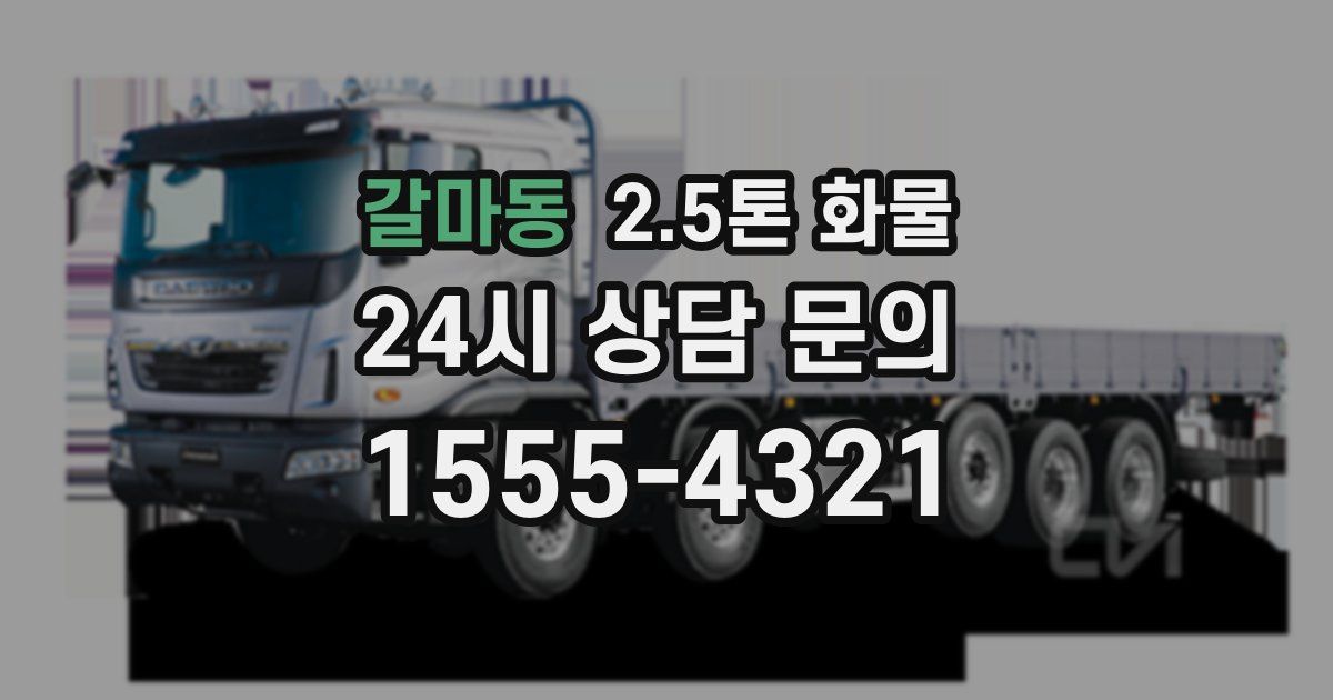 갈마동 2.5톤 화물
