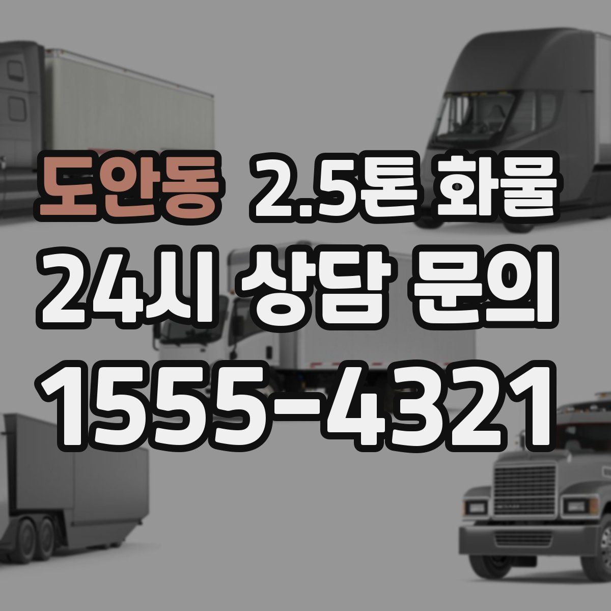 도안동 2.5톤 화물