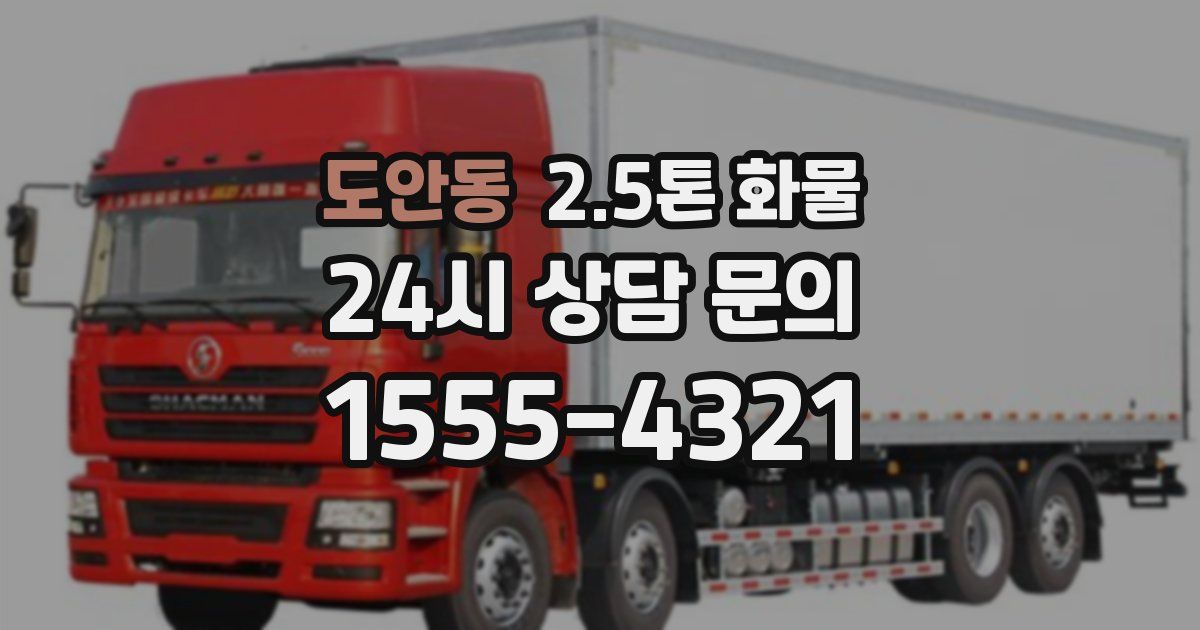 도안동 2.5톤 화물