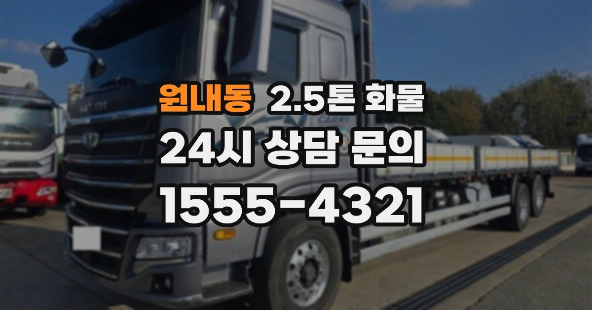 원내동 2.5톤 화물