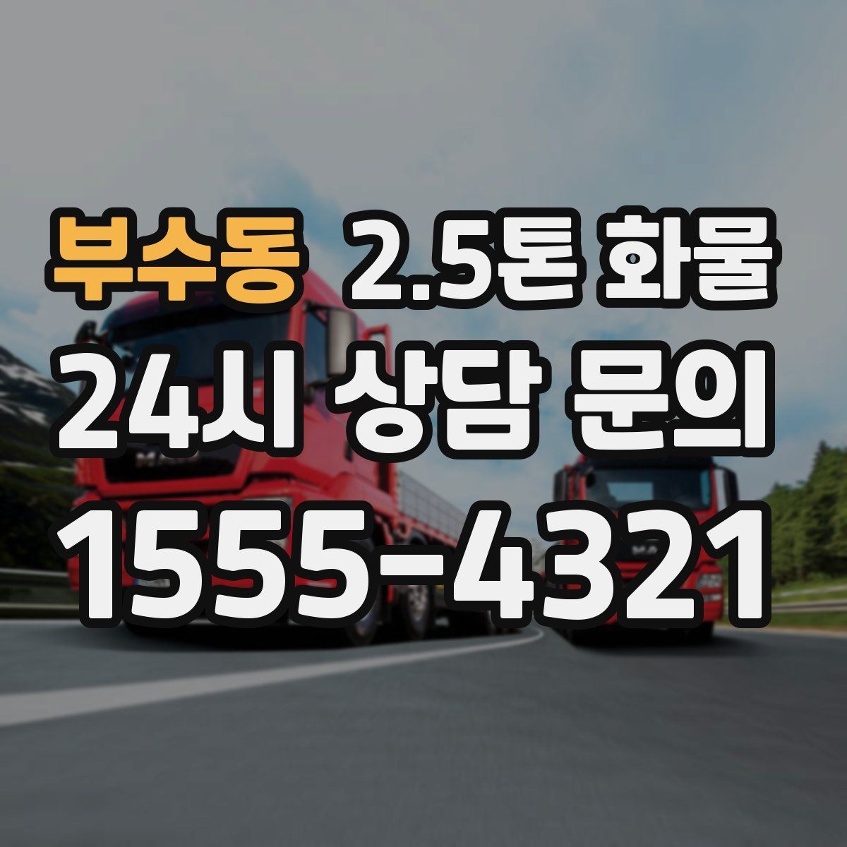 부수동 2.5톤 화물