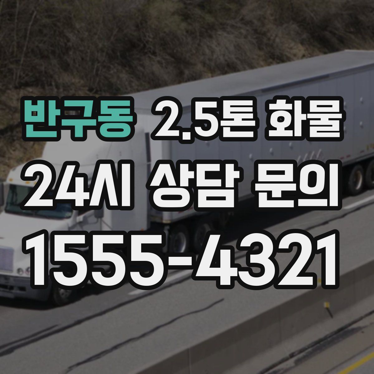 반구동 2.5톤 화물