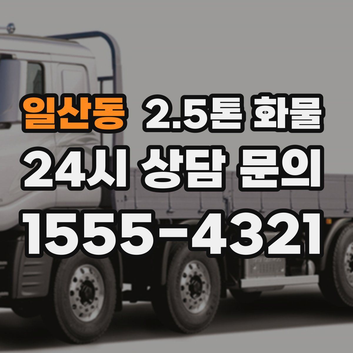 일산동 2.5톤 화물
