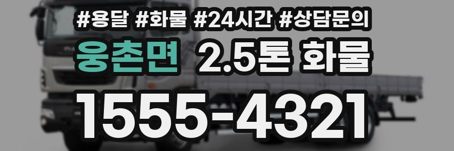 웅촌면 2.5톤 화물