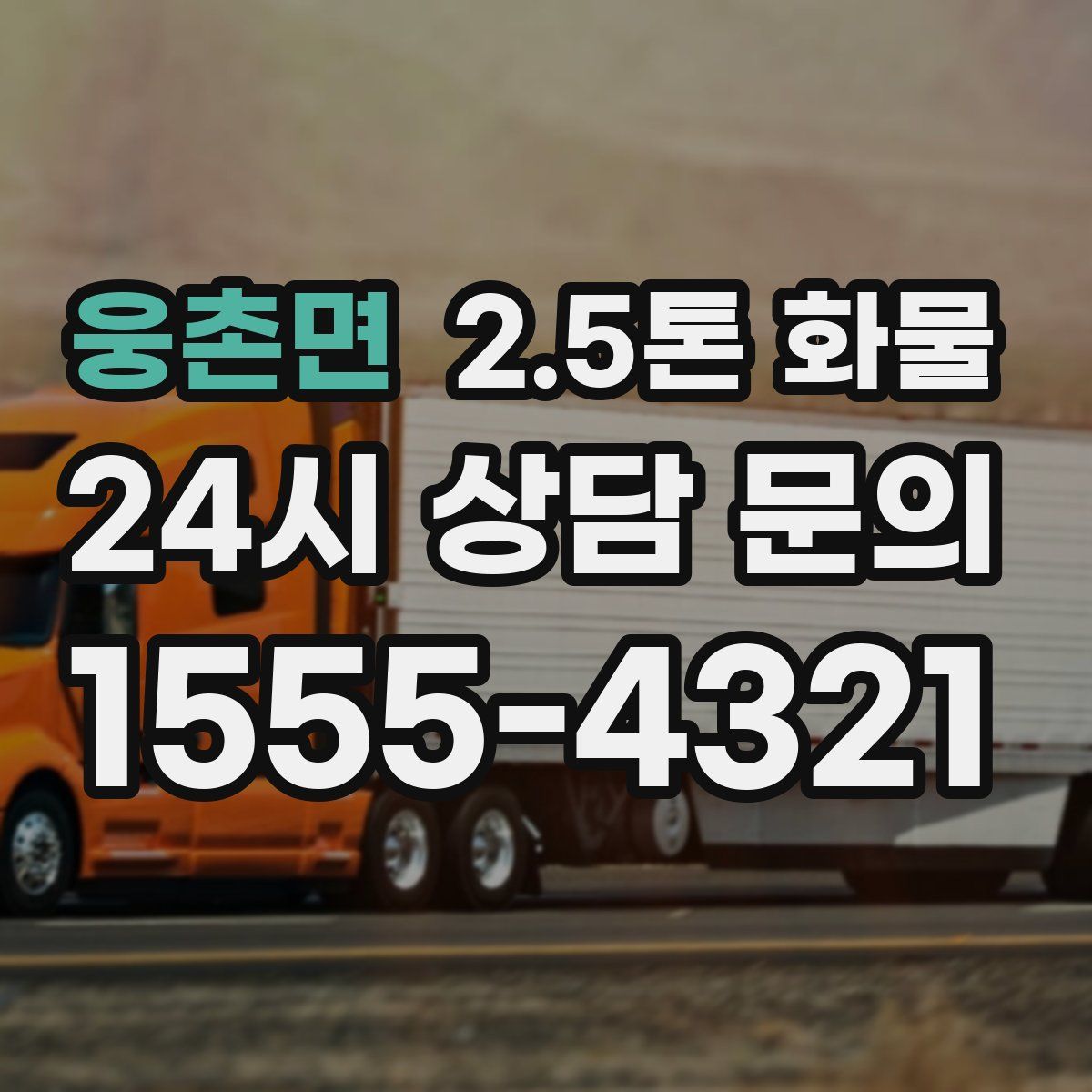 웅촌면 2.5톤 화물