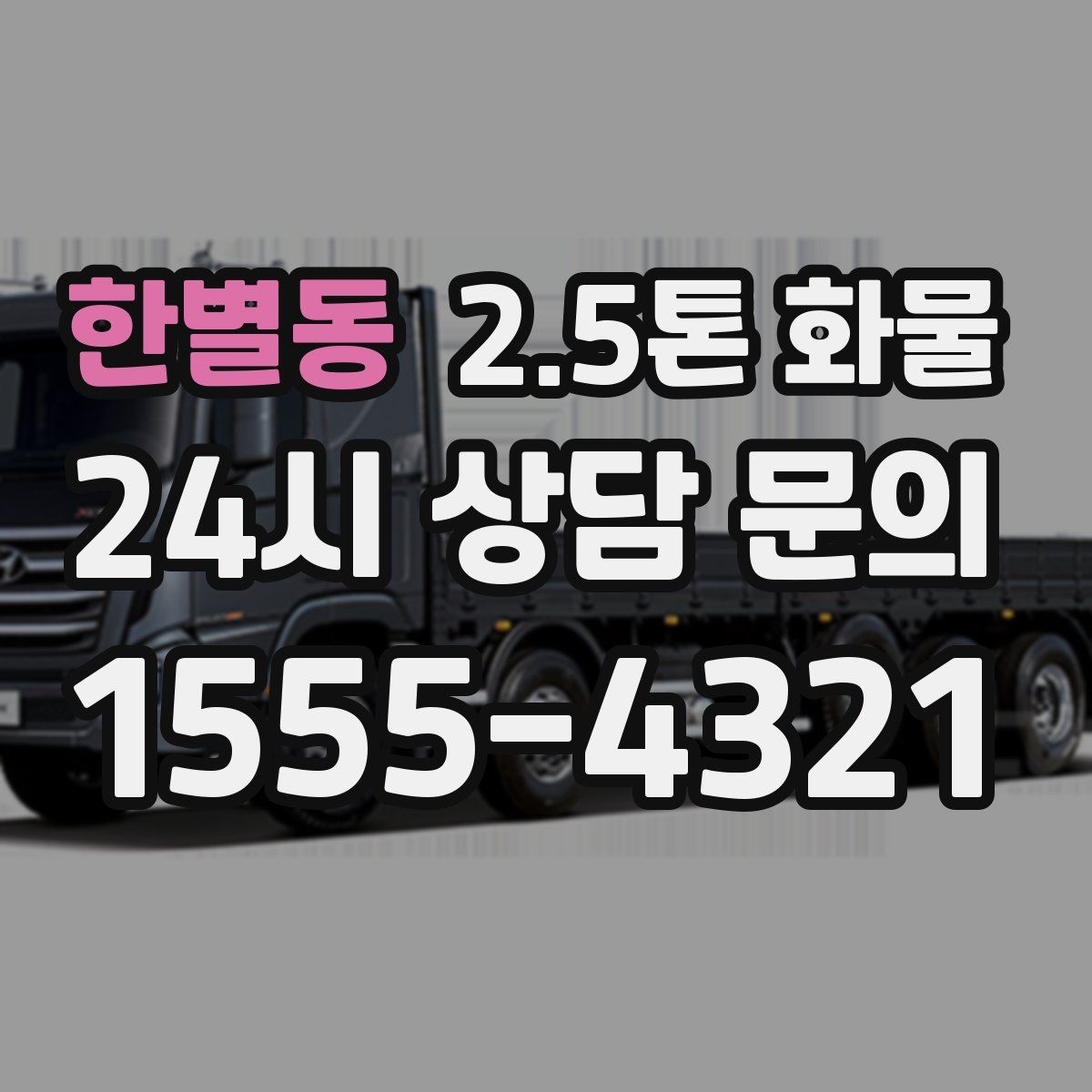 한별동 2.5톤 화물