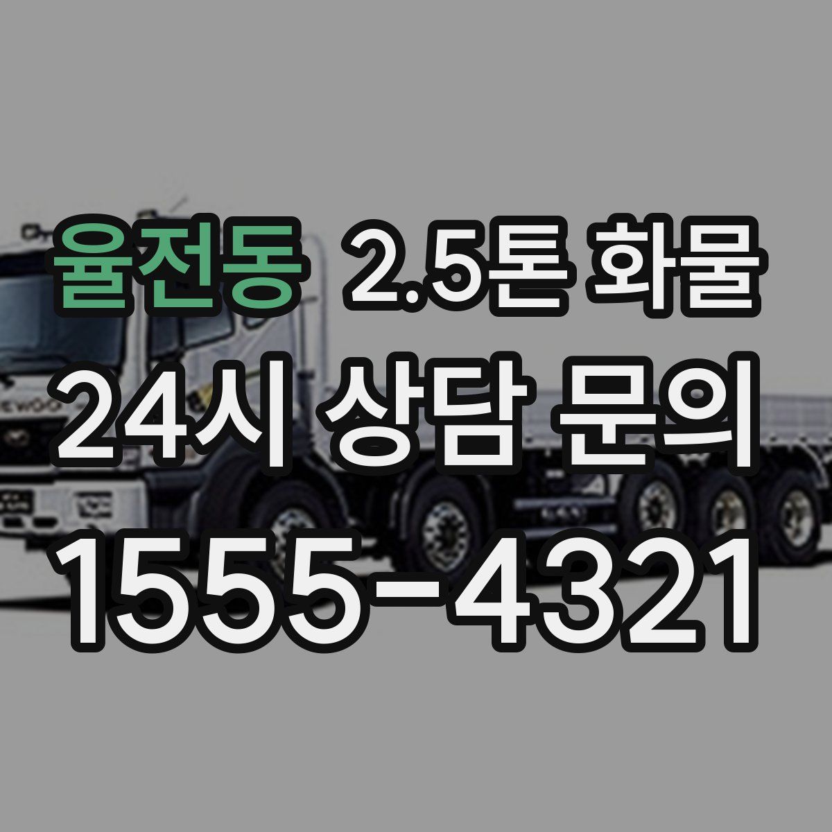 율전동 2.5톤 화물