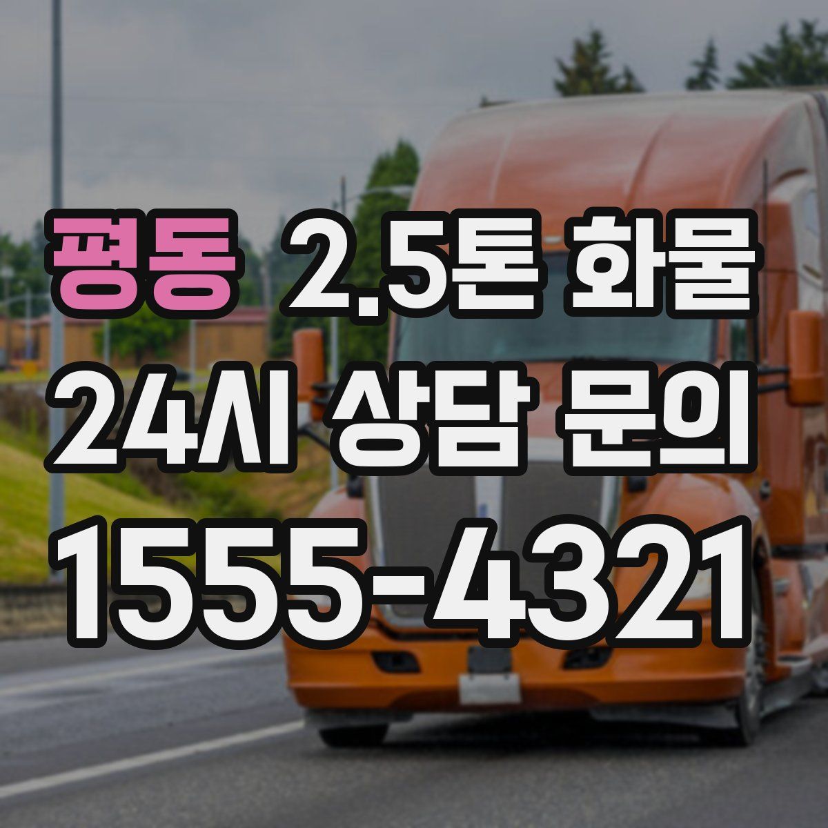 평동 2.5톤 화물