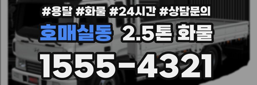 호매실동 2.5톤 화물
