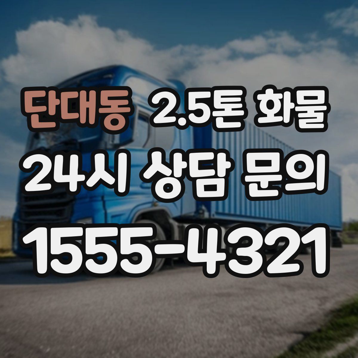 단대동 2.5톤 화물