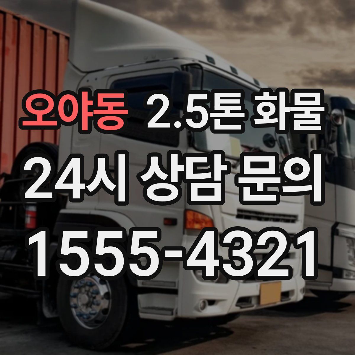오야동 2.5톤 화물