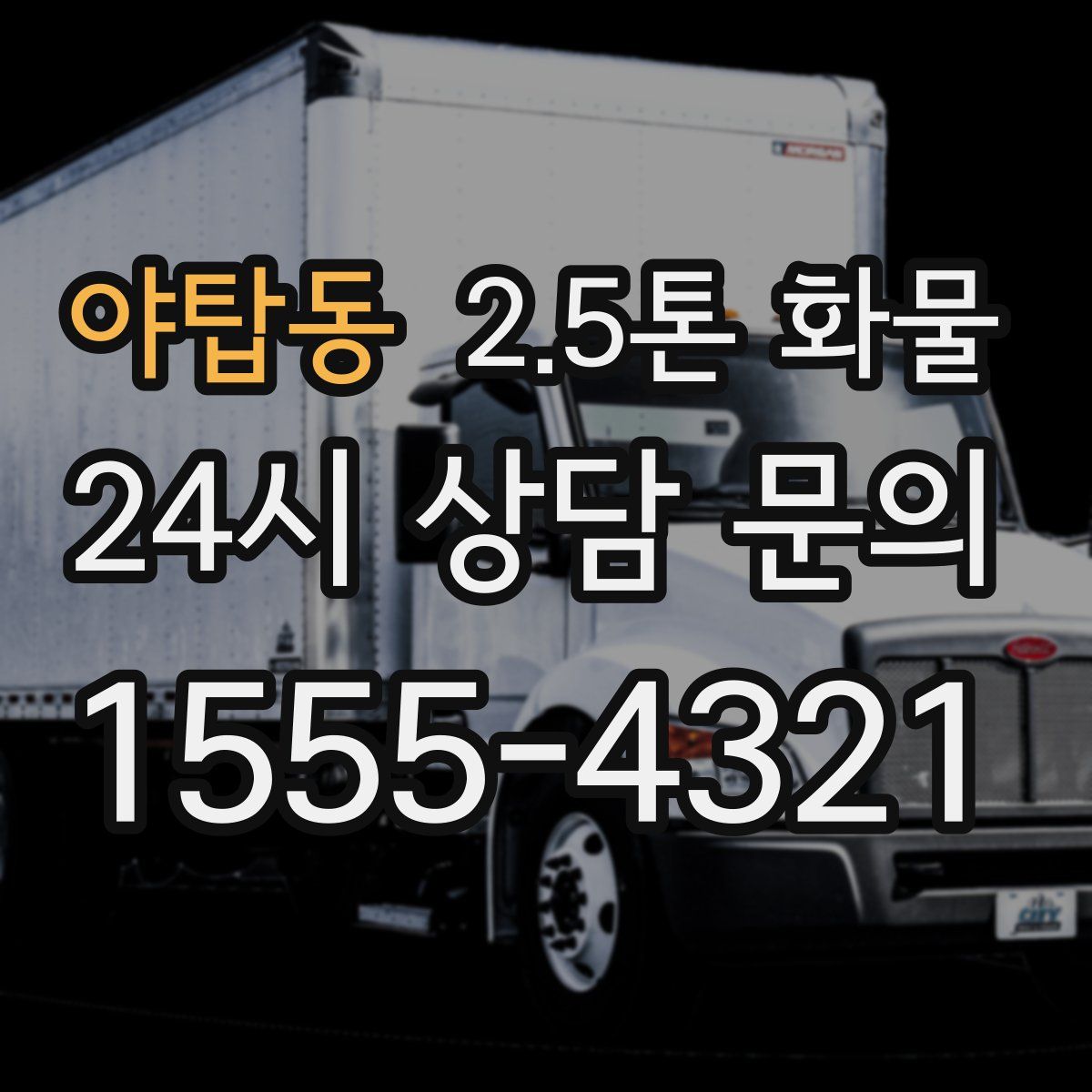 야탑동 2.5톤 화물