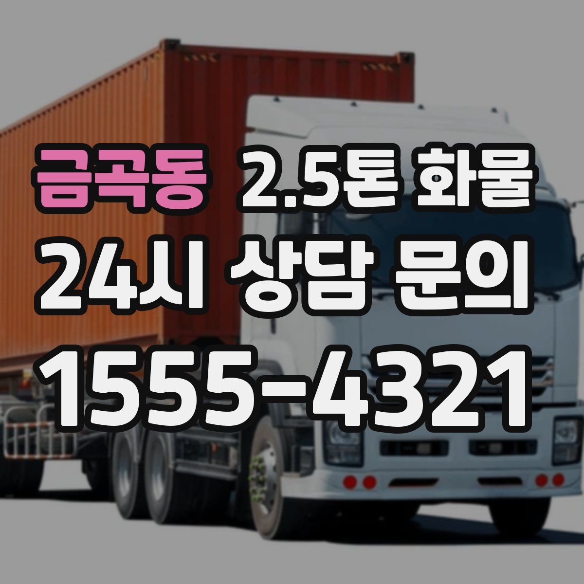 금곡동 2.5톤 화물