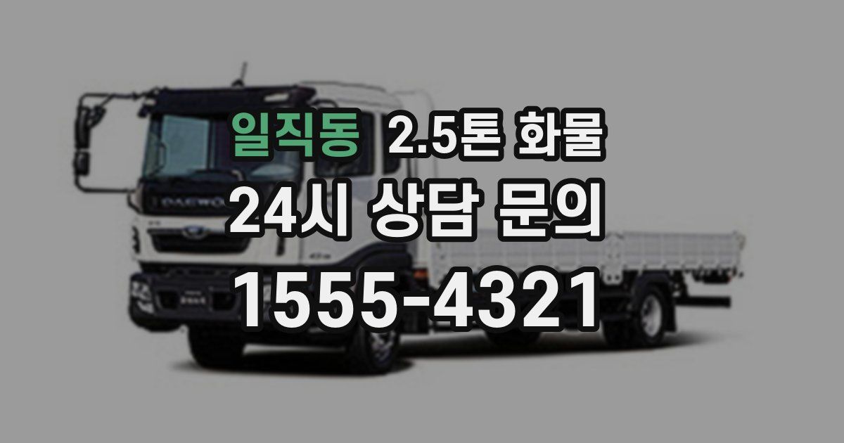 일직동 2.5톤 화물
