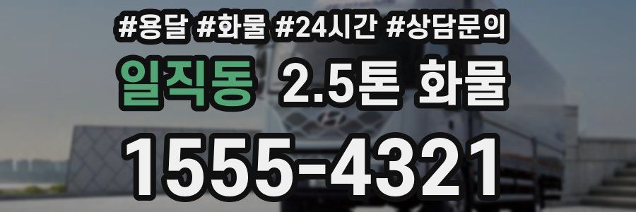 일직동 2.5톤 화물