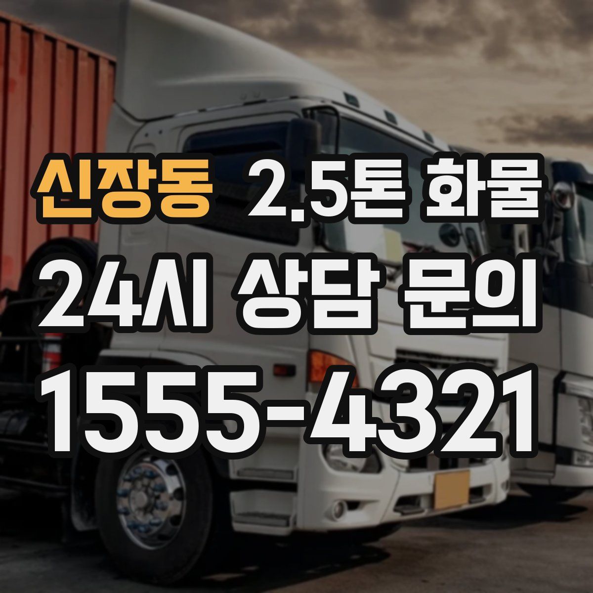 신장동 2.5톤 화물