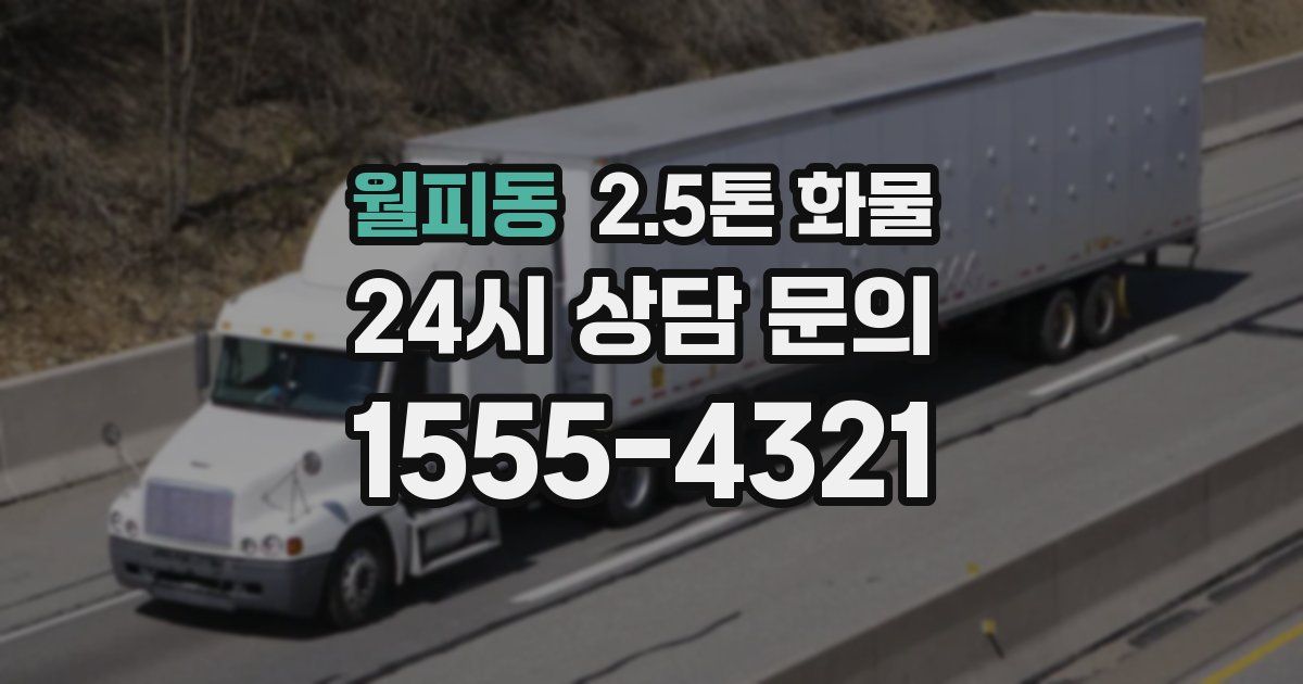 월피동 2.5톤 화물