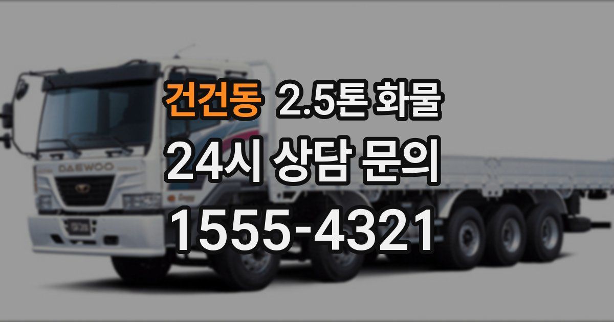 건건동 2.5톤 화물