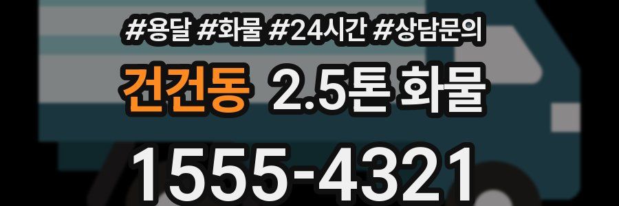 건건동 2.5톤 화물