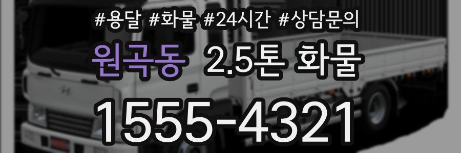 원곡동 2.5톤 화물