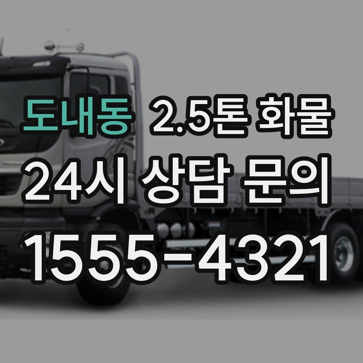 도내동 2.5톤 화물