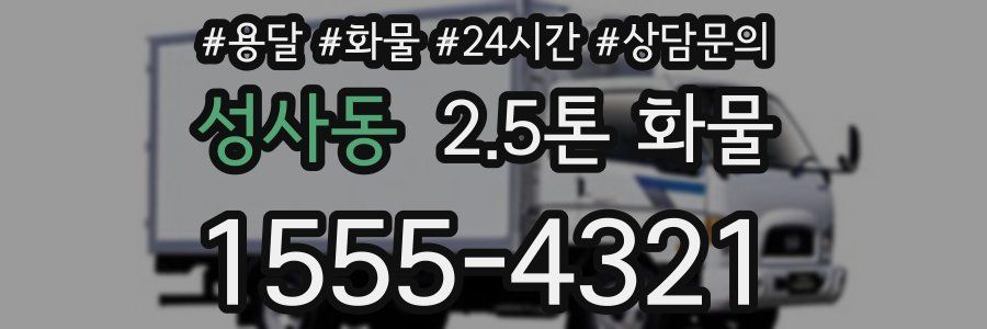 성사동 2.5톤 화물