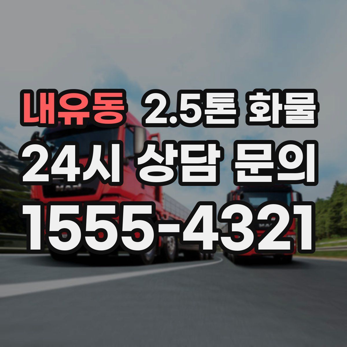 내유동 2.5톤 화물