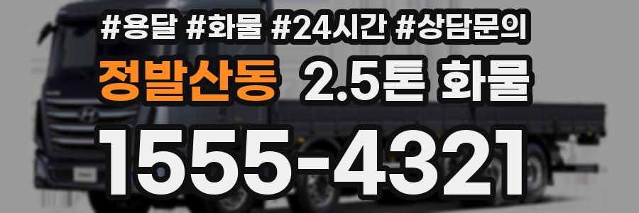 정발산동 2.5톤 화물