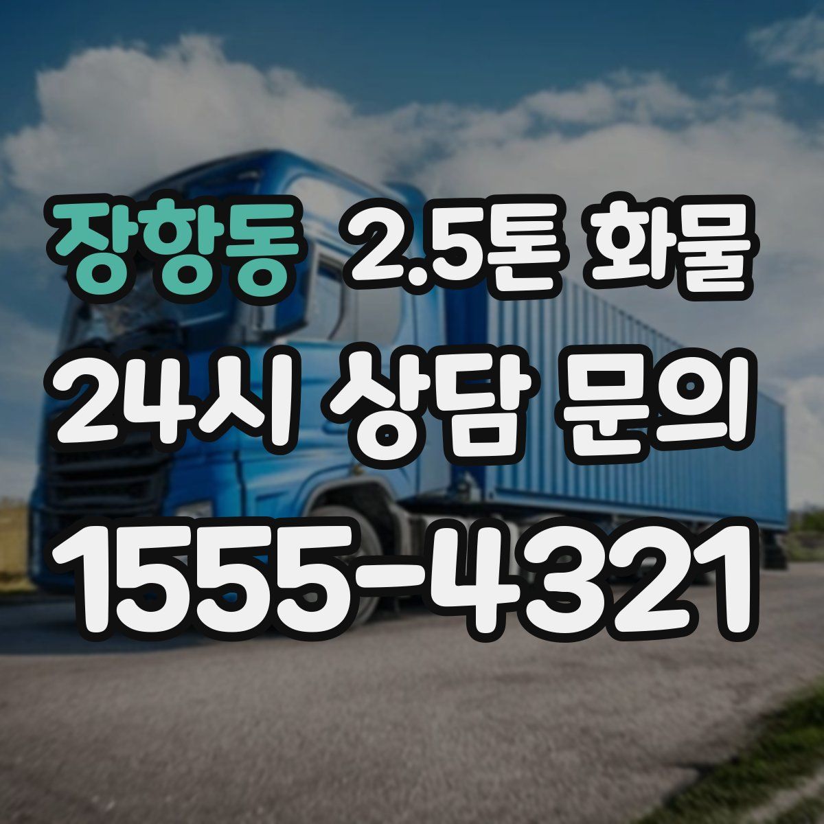 장항동 2.5톤 화물