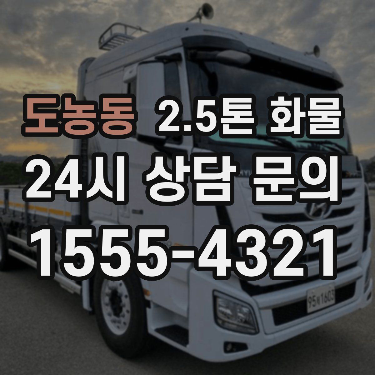 도농동 2.5톤 화물