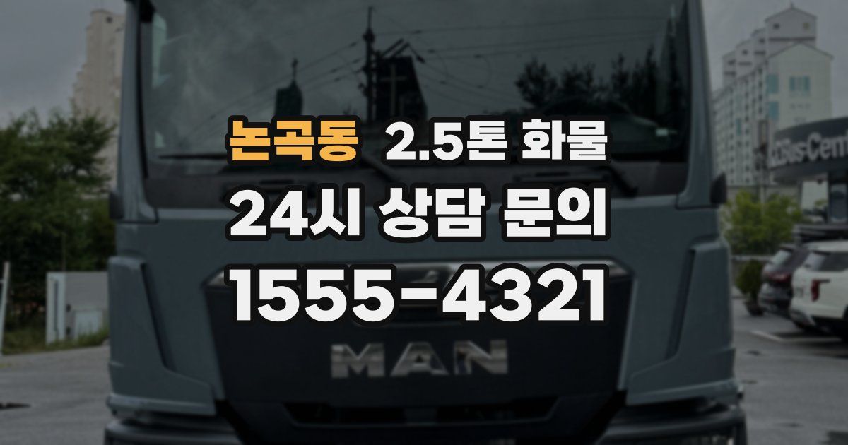 논곡동 2.5톤 화물