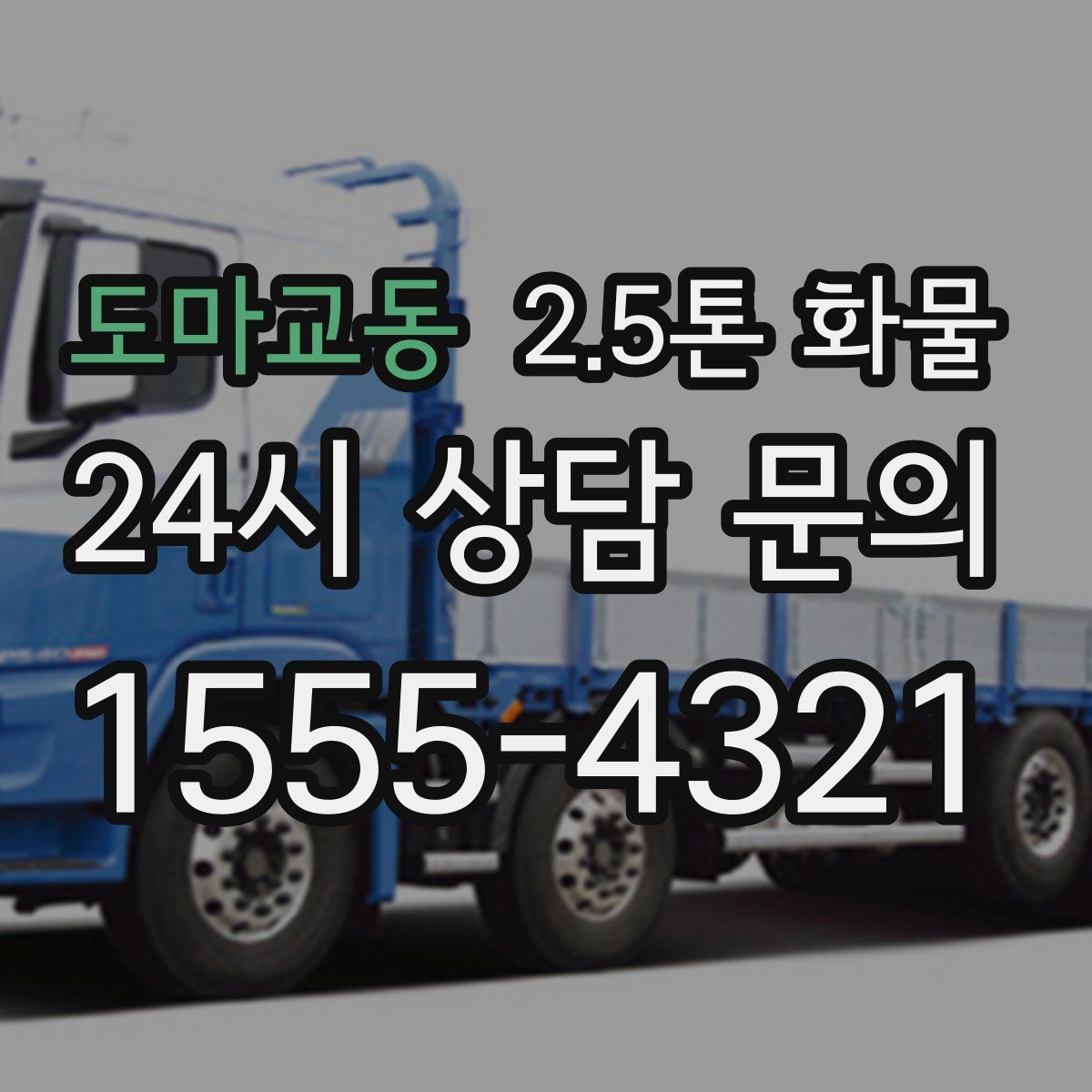 도마교동 2.5톤 화물