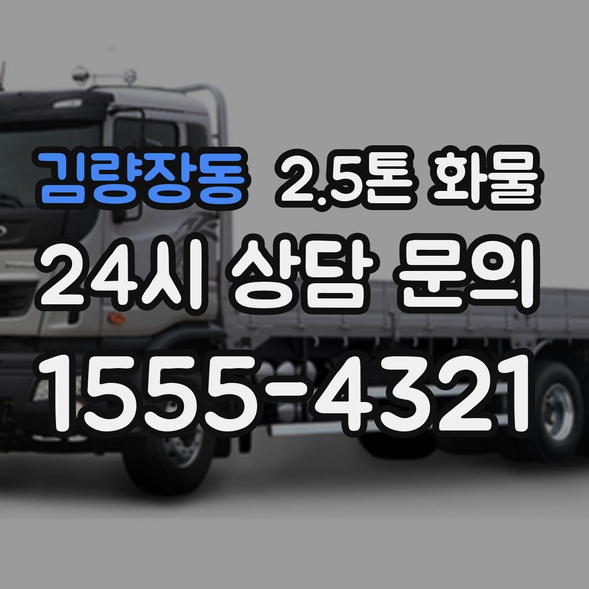 김량장동 2.5톤 화물