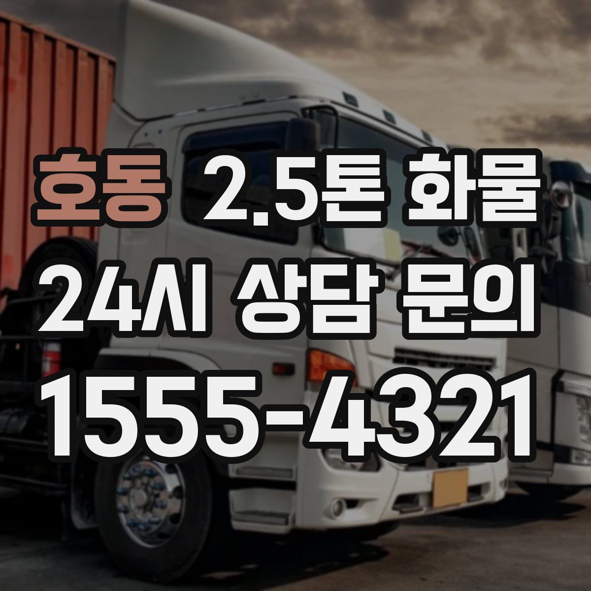 호동 2.5톤 화물