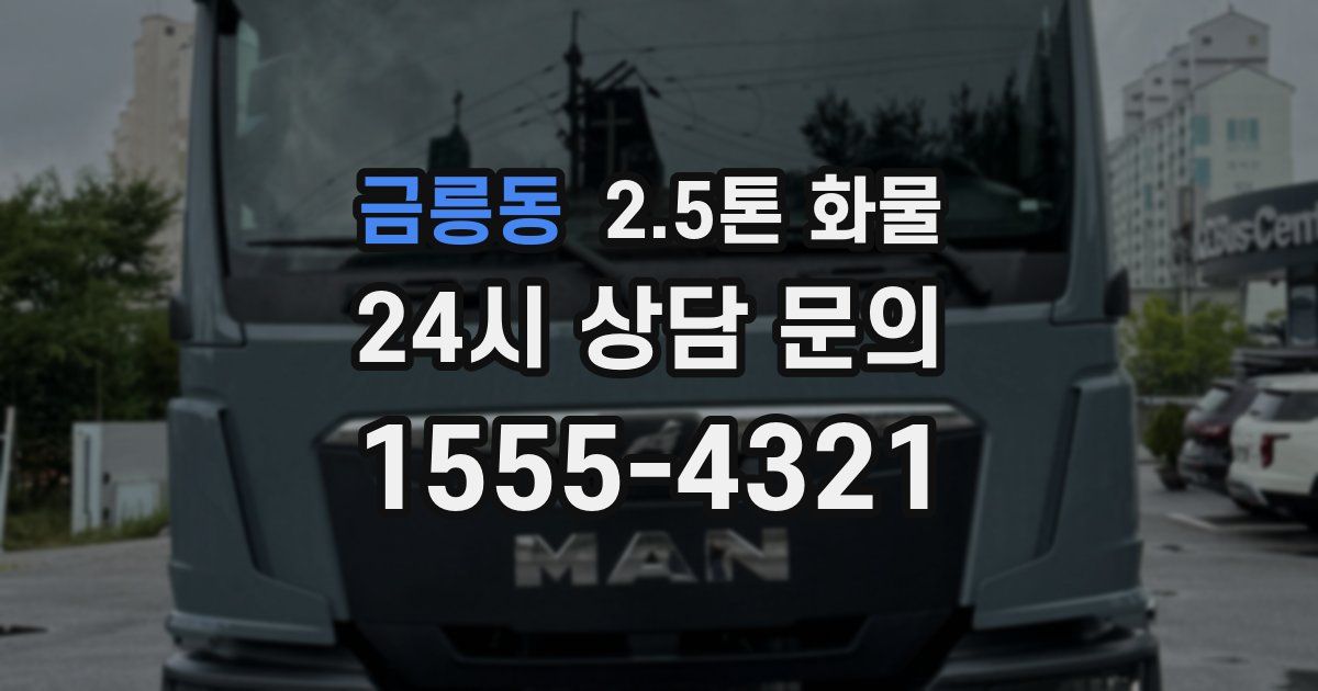 금릉동 2.5톤 화물